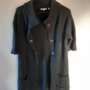Vince Cashmere & Wool Button Up Duster